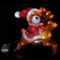 LEDクリスタルモチーフ トナカイ＆ベア WG-2446 クリスマス イルミネーション