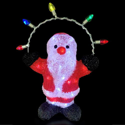 LEDクリスタルモチーフ なわとびサンタ WG-2444SA クリスマス イルミネーション