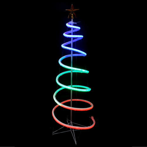 Rakuten - LEDネオンスパイラルツリーDX 150cm WG-9301 クリスマス イルミネーション