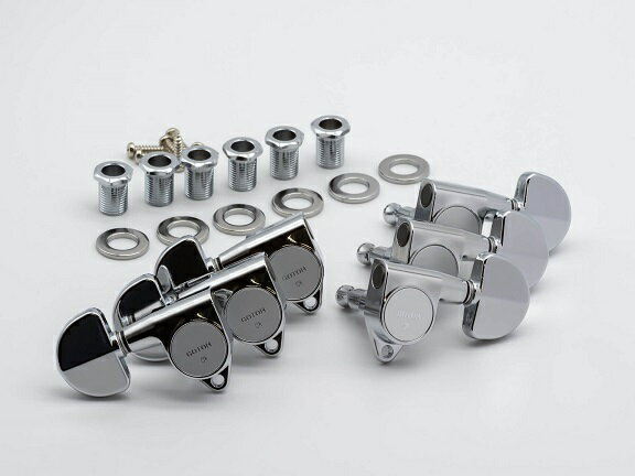 【ESP直営店】【ESP Parts】SG301-20 L3+R3 CR3×3 グローバータイプ SET Chrome［パーツ/ペグ/GROVER TYPE/両連用/クローム]