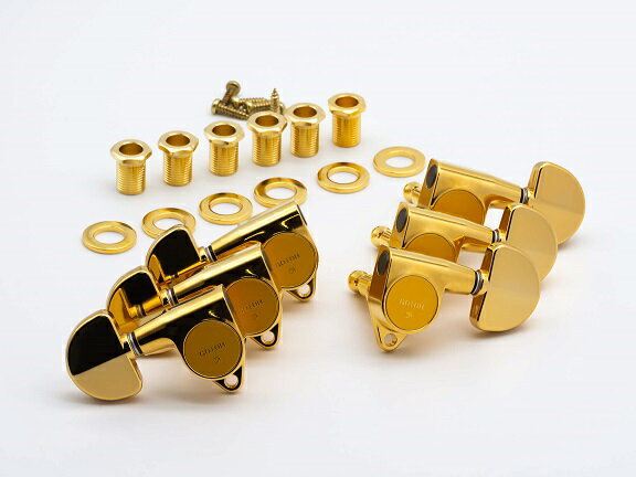 【ESP直営店】【ESP Parts】SG301-20 L3+R3 GO3×3 グローバータイプ SET Gold［パーツ/ペグ/GROVER TYPE/両連用/ゴールド]