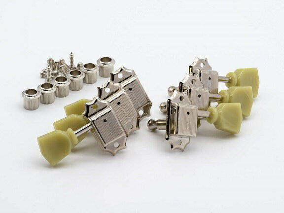 【ESP直営店】【ESP Parts】SD90-SL DLX NI3×3 クルーソンタイプ SET Nickel［パーツ/ペグ/KLUSON TYPE/両連用/ニッケル]