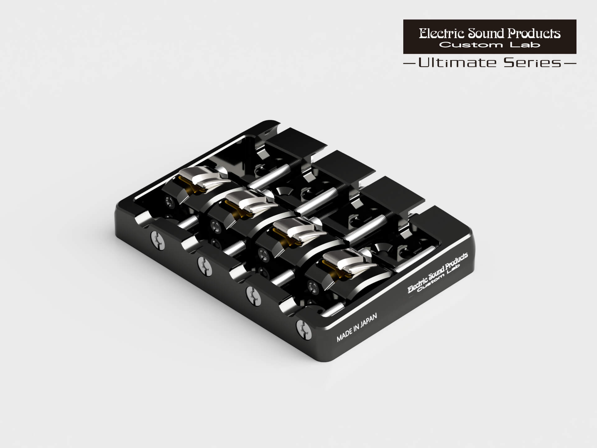 【ESP直営店】【ESP Parts】［ESP Custom Lab］ESP BB20-4 Brass -KUSABI- Black［カスタムラボ/パーツ/アルティメイトシリーズ/4弦ベース用/ブラック] 2