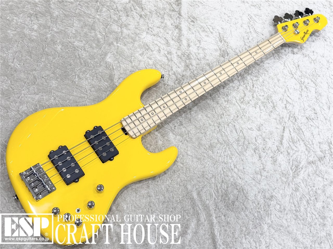 BODY：Ash(NAT), Alder or Basswood(BK, YL) NECK：Hard Maple FINGERBOARD：Maple, 21frets SCALE：864mm NUT Bone：(38mm) NECK JOINT：Bolt-on (6-Bolt) BRIDGE：Custom Bass Bridge w/String-thru-body PICKUPS：(Neck) GM-1B, (Bridge) GM-1B CONTROLS：Master Volume, PU Balancer, 3Band EQ, EQ ON/OFF Switch COLOR：Yellow ※画像はご使用のモニターで色味が多少異なる場合がございます。 ※掲載商品は店舗/他のWEBサービス等と並行して販売しております。随時在庫状況の更新を行っておりますが、売り切れの場合はご了承下さい。