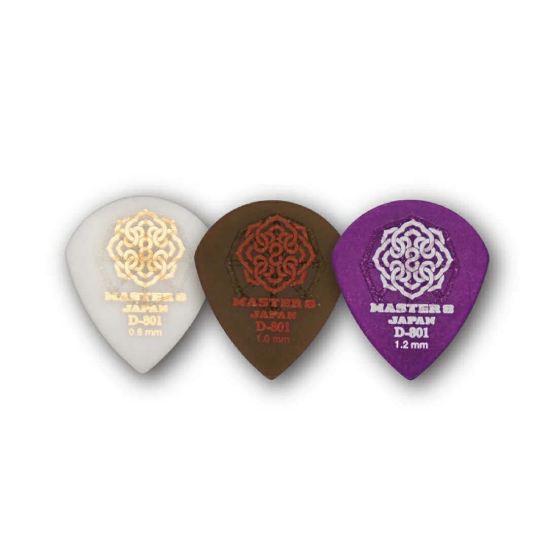 【ESP直営店】MASTER8 JAPAN Picks MASTER 8 JAPAN | D-801 + Hard Grip - JAZZ type（1枚売り）[ピック、pick、ギター、ベース]