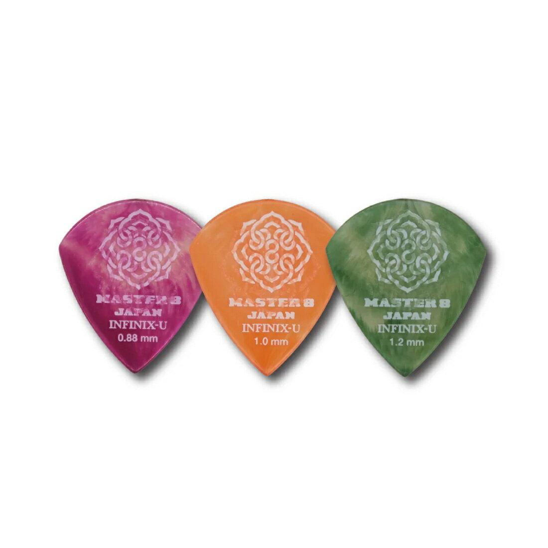 Rakuten - 【ESP直営店】MASTER8 JAPAN Picks INFINIX-U Hard Polish + Hard Grip - Jazz Type（1枚売り）[ピック、pick、ギター、ベース]