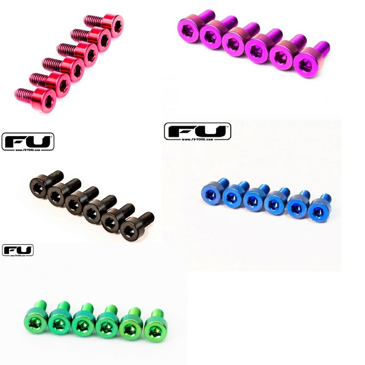 【ESP直営店】【Floyd Rose】FU-Tone Titanium Saddle Mounting Screw Set[フロイドローズ/トレモロ/パーツ]