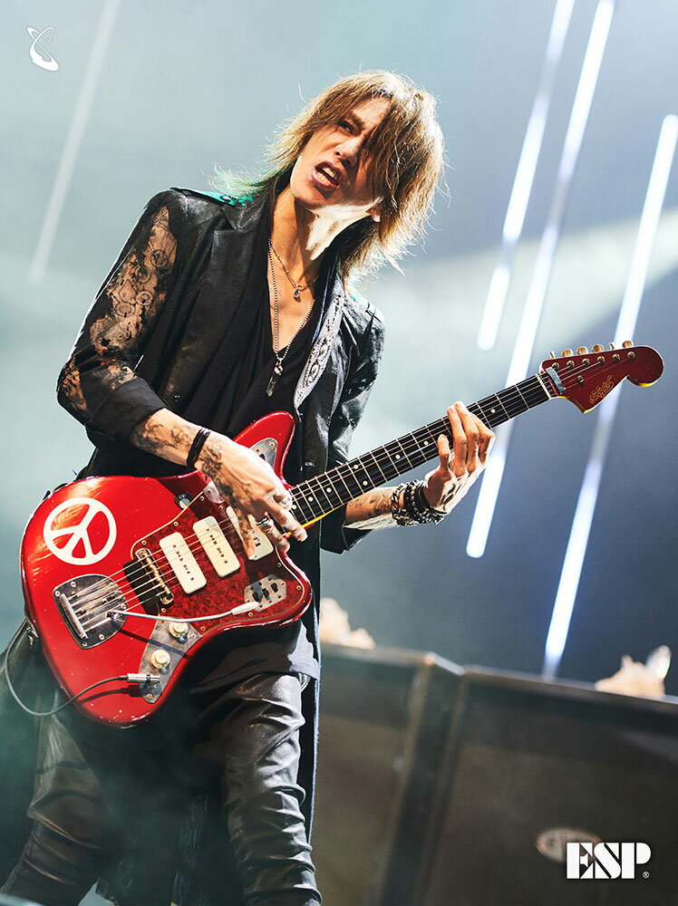 【ESP直営店】【受注生産商品】Navigator N-JG SGZ Custom -JGM- / Distressed Candy Apple Red [SUGIZO Signature Model］[エレキギター、guitar] 2