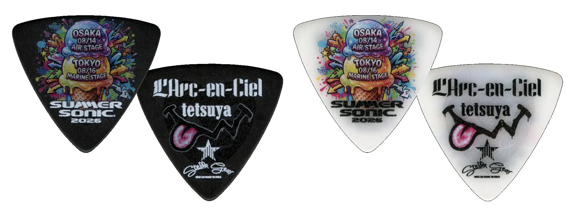 【ESP直営店】【即納可能】STELLA GEAR L'Arc-en-Ciel SUMMER SONIC 2026 tetsuya Pick（1枚売り）[SG-P-SS2026]