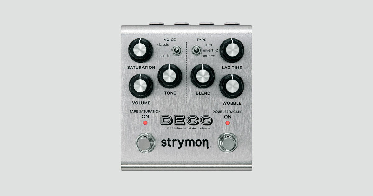 【ESP直営店】【お取り寄せ商品】Strymon DECO V2（第2世代）-tape saturation & doubletracker