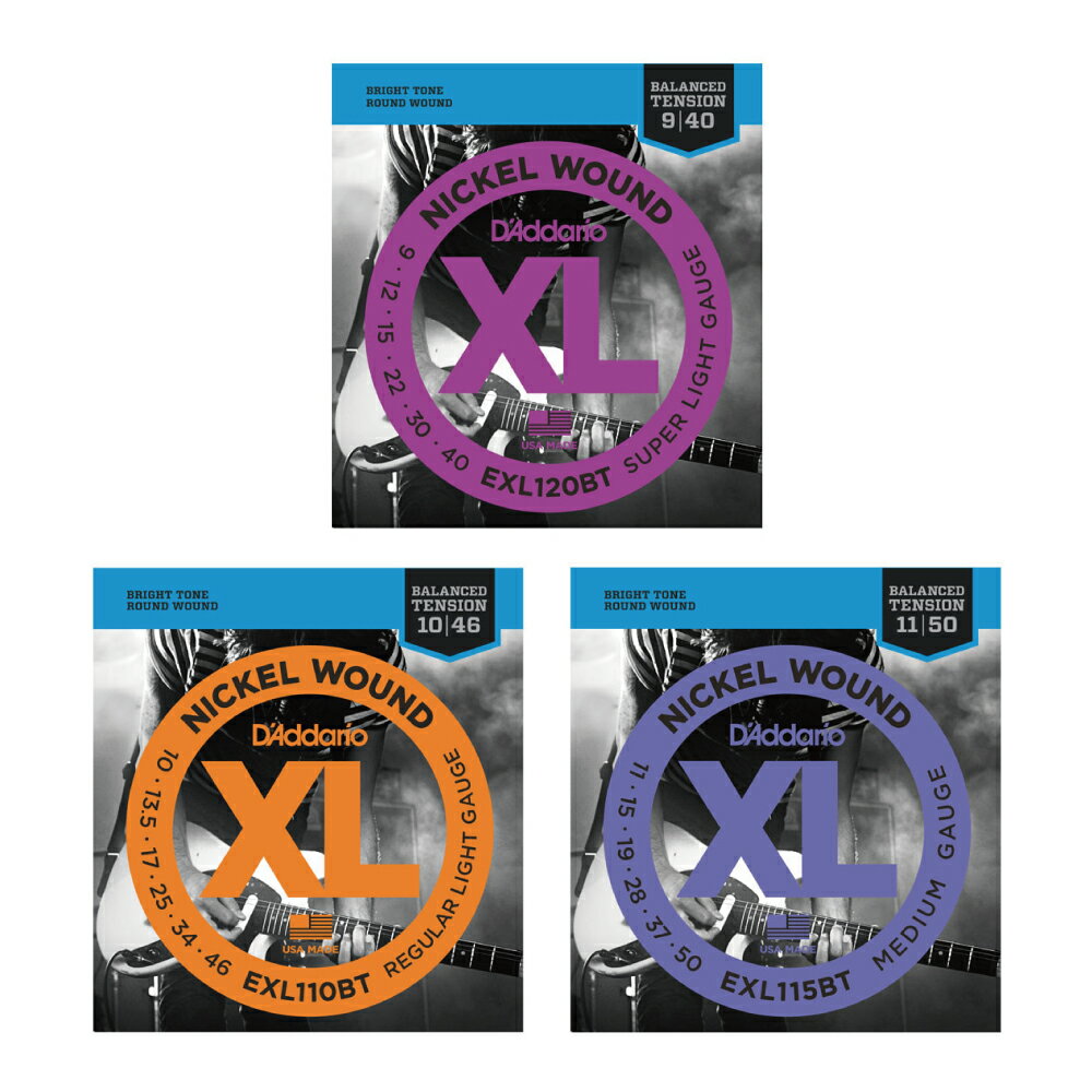 【ESP直営店】D'Addario Balanced Tensionシリーズエレキギター弦 Nickel Wound [0.009-0.040/0.010-0.046/0.011-0.050]