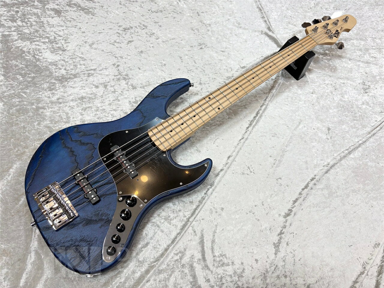 【ESP直営店】【即納可能】ESP(イーエスピー) AMAZE-AS-5 / Driftwood Blue w/Black Filler [ESP Guitar Workshopより発送]