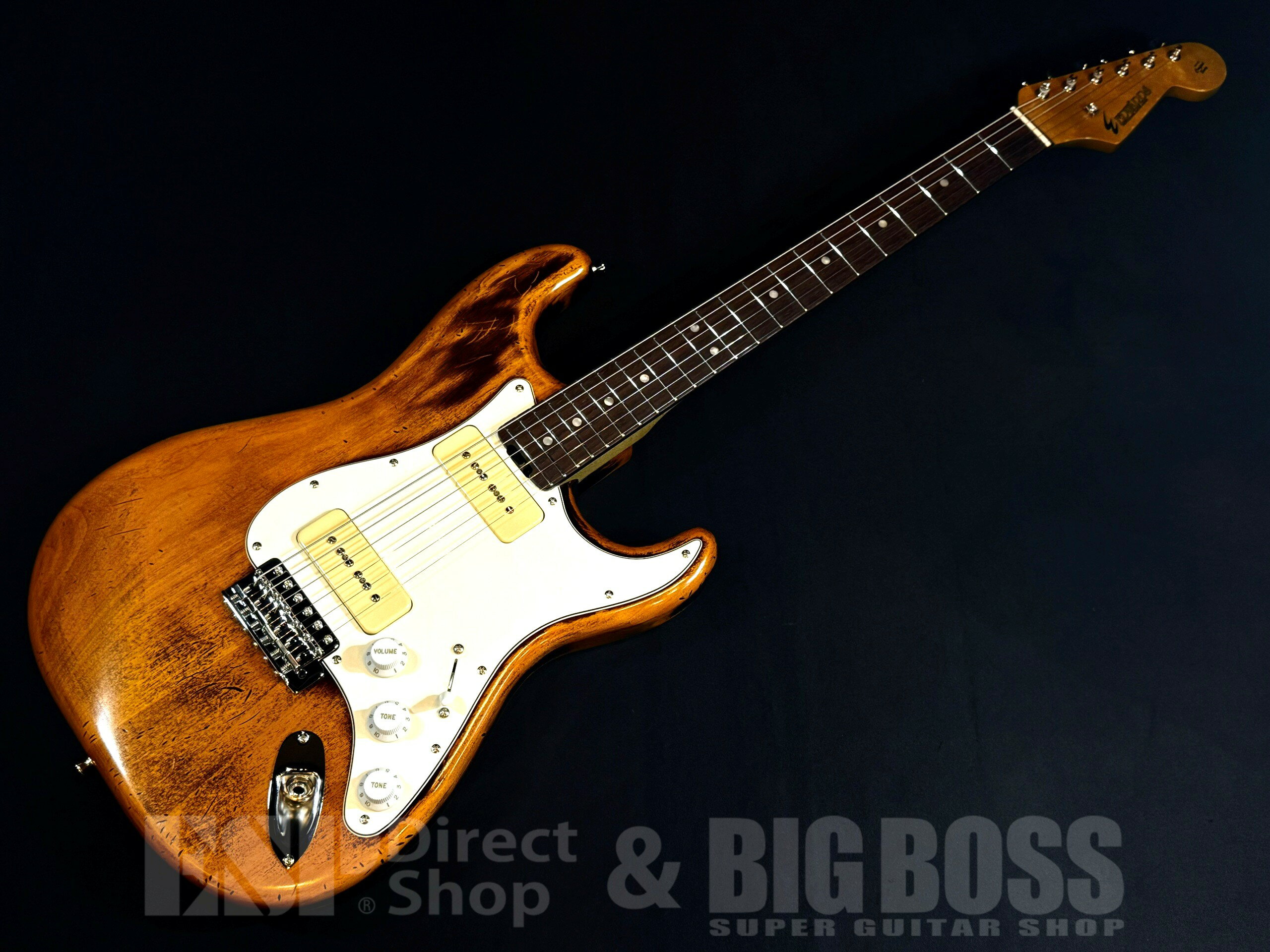 樂天商城 - 【ESP直営店】【即納可能】[SUGIZO Model]EDWARDS E-SE-KIKUMARU / Distressed Brown [ESP CUSTOMSHOP(大阪)より発送]