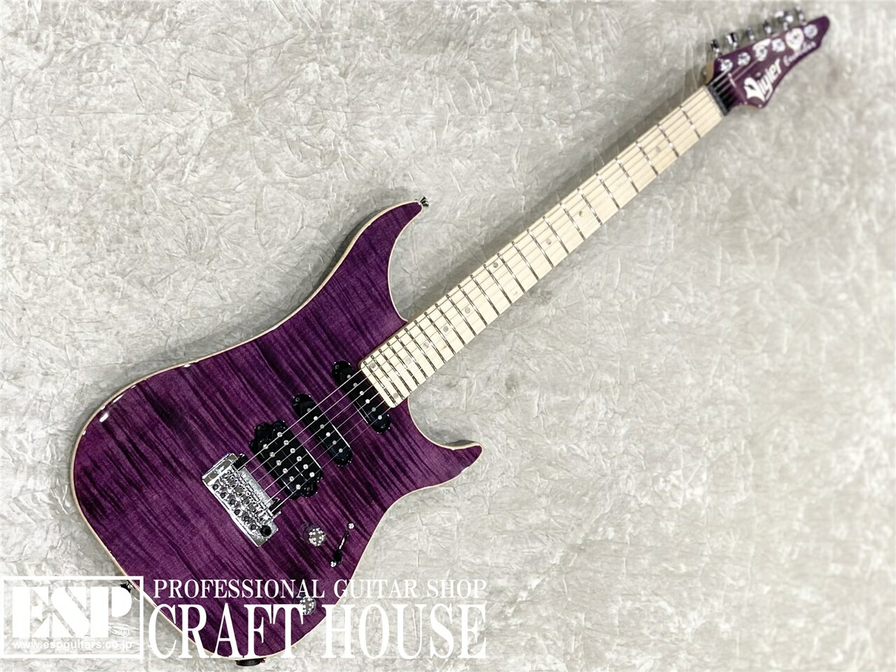 【ESP直営店】【即納可能】Vigier Guitars Excalibur Ultra Blues VE6-CVU2 / Amethyst Purple / Maple Fingerboard