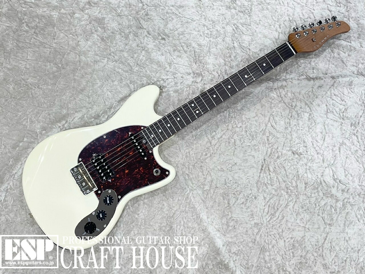 【ESP直営】【即納可能】FLAMMA E1000 / Vintage White［ギター、Guitar、エフェクター内蔵］