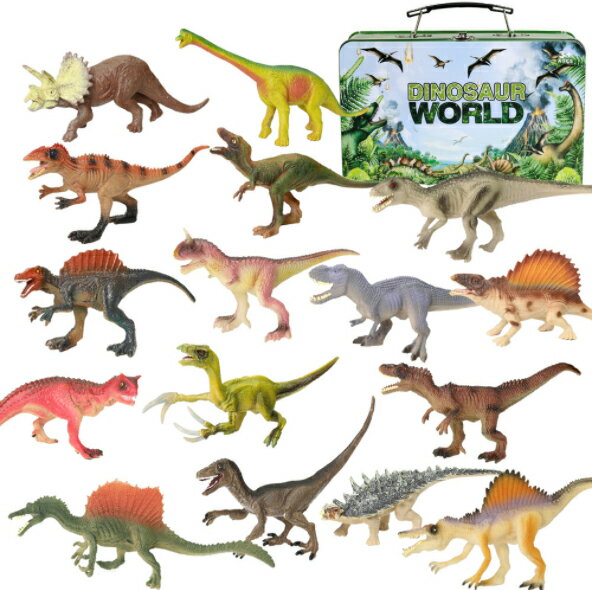 Esperanza(エスペランサ) 恐竜 おもちゃ フィギュア 恐竜の世界 恐竜セット 16種類 6歳 男の子 クリスマス プレゼント ジュラシックワールド(t-0045-03)