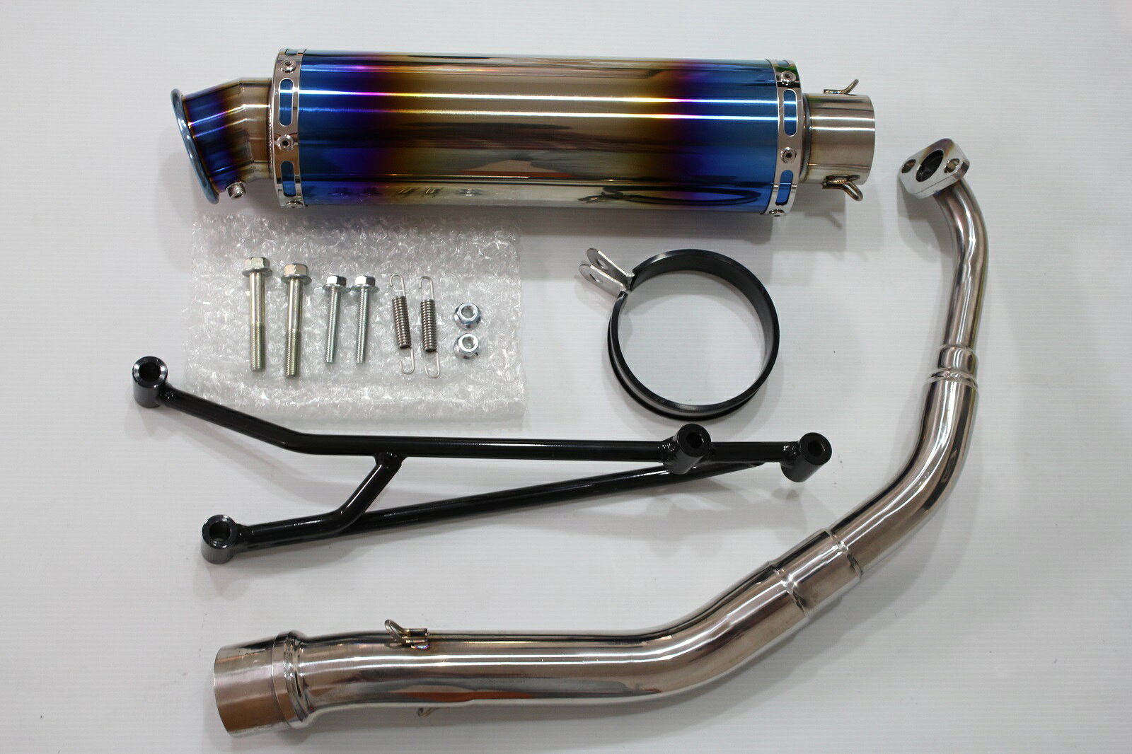 51 cc 〜125 cc  - HMS Dio110 ディオ110 バイクマフラー タラニス110 EBJ-JF31 SSB ステンレス ブルーカラー フルエキ フルエキゾースト カスタム パーツ ドレスアップ 交換 社外品 TARANIS110 ホンダ