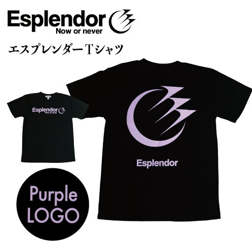 Esplendor(エスプレンダー) Tシャツ(パープルロゴ) バスケ Tシャツ バスケウェア 半袖 練習着 メンズ レディース ジュニア スポーツ ウエア バックプリント 黒 パープル かっこいい かわいい Esplendor(エスプレンダー) Tシャツ(パープルロゴ) バスケ Tシャツ バスケウェア 半袖 練習着 メンズ レディース ジュニア スポーツ ウエア バックプリント 黒 パープル かっこいい かわいい