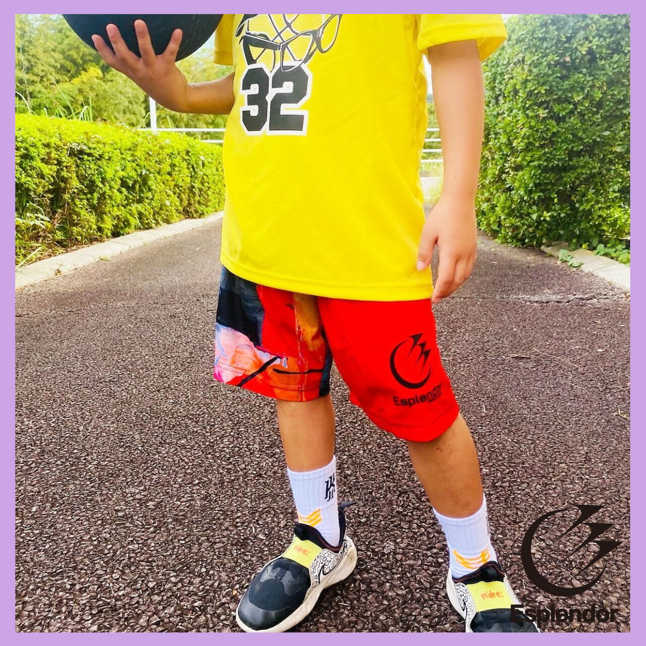 Esplendor（エスプレンダー）　ハーフアートバスパン　 バスケ　パンツ　バスケウ...