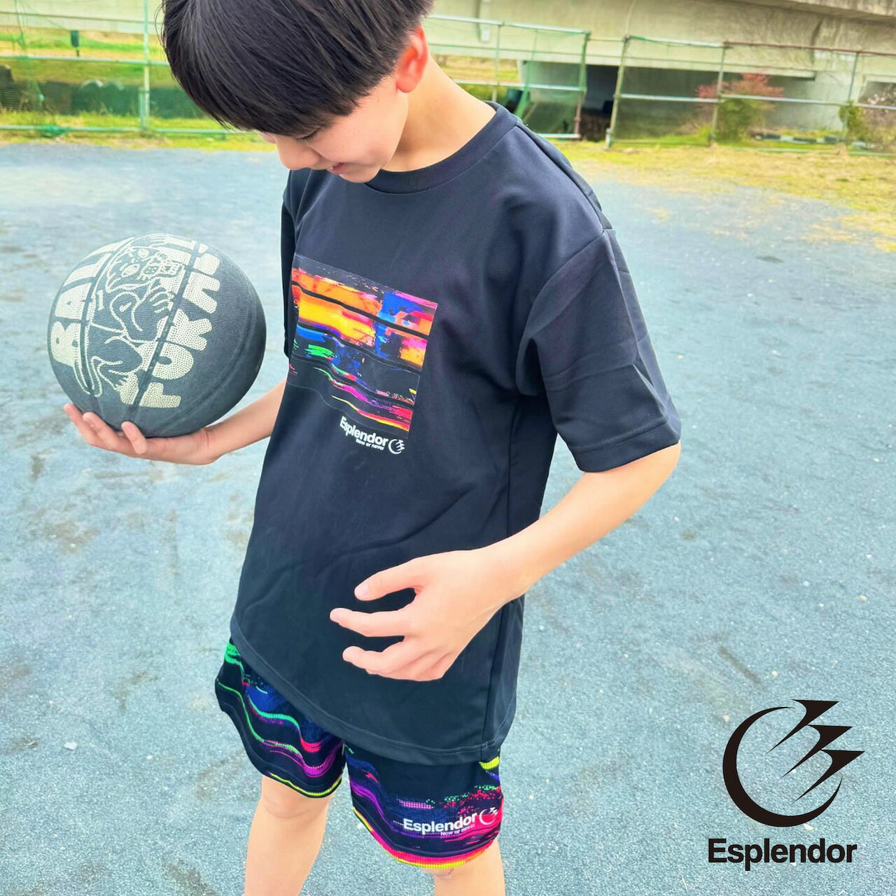 Esplendor（エスプレンダー）　ショート丈　ノイズバスパン　 バスケ　パンツ　バ...