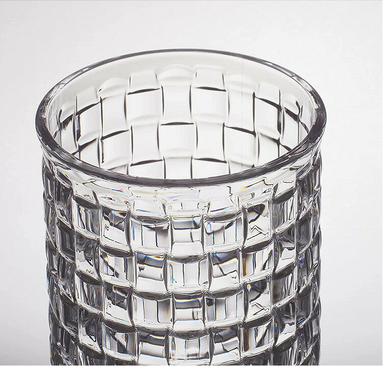 【割れない花瓶】 FOYER HAMMER GLASS (ハンマーグラス) クリスタMOSAIC 10xH25 花瓶 クリスタル クリア 割れない ポリカーボネート [2]