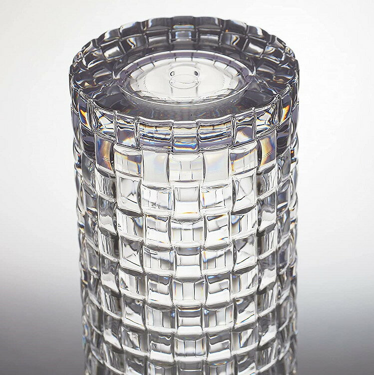 【割れない花瓶】 FOYER HAMMER GLASS (ハンマーグラス) クリスタMOSAIC 10xH25 花瓶 クリスタル クリア 割れない ポリカーボネート [3]