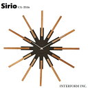 INTERFORM インターフォルム おしゃれ時計 Sirio シリオ cl-3346壁掛け時計 | 掛け時計 かわいい スイープ 静か 無音 北欧 ナチュラル...
