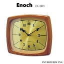 INTERFORM インターフォルム おしゃれ時計 Enoch イーノク cl-3853壁掛け時計 | 掛け時計 かわいい スイープ 静か 無音 ヴィンテージ ...