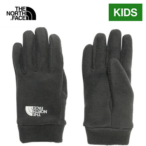 ザ ノース フェイス ノースフェイス キッズ 手袋 マイクロフリースグローブ Kids Micro Fleece Glove ブラック NNJ62300 K 手袋 子供 グローブ 手ぶくろ 子ども 5本指 防寒 女の子 男の子