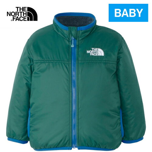 ザ・ノース・フェイス ノースフェイス ベビー ジャンパー リバーシブルコージージャケット B Reversible Cozy Jacket アトランティックディープグリーン NYB82344 AE アウター コート ベビー服 男の子 女の子 ユニセックス 子供服 防寒 秋 冬 無地