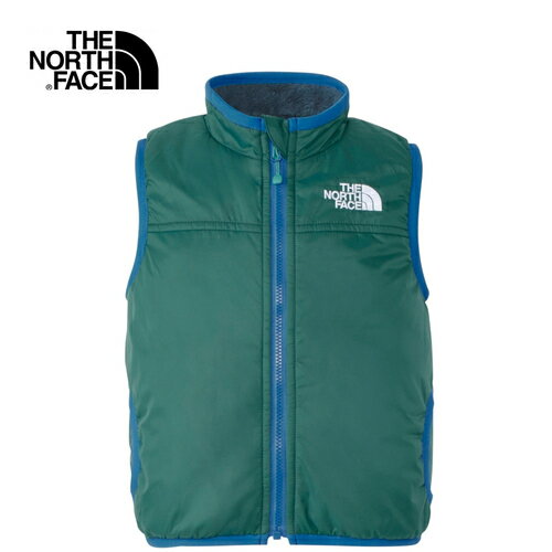 楽天YOCABITO　楽天市場店ザ・ノース・フェイス ノースフェイス ベビー ジャンパー リバーシブルコージーベスト B Reversible Cozy Vest アトランティックディープグリーン NYB82345 AE モコモコ フリース ベスト ジャケット キッズ 子供服 ベビー服