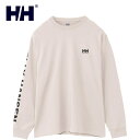 ヘリーハンセン トップス メンズ ヘリーハンセン HELLY HANSEN メンズ レディース 長袖Tシャツ ロングスリーブレターティー L/S Letter Tee アイボリー HH32380 IV