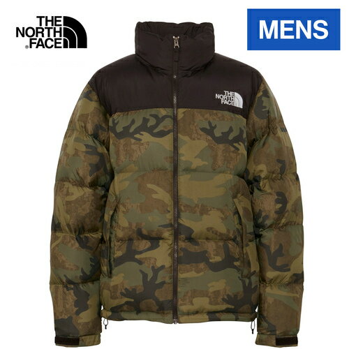 ★セールsale 28～31％OFF★ ザ・ノース・フェイス ノースフェイス メンズ ノベルティーヌプシジャケット Novelty Nuptse Jacket TNFカモ ND92336 TF ダウンジャケット ダウン フェザー ナイロン 撥水 迷彩 カモフラ Tアウトドア ロゴ 刺繍 切替 ジャケット アウター