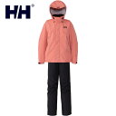 ヘリーハンセン HELLY HANSEN レディース レインウェア ヘリーレインスーツ Helly Rain Suit Sコーラル HOE12311 SC