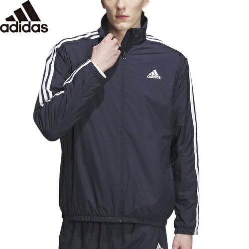 アディダス adidas メンズ スリーストライプス レギュラーフィット WIND. RDY ウインドブレーカージャケット レジェンドインク IJL65 IK7336