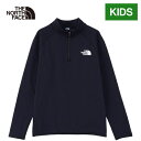 ザ・ノース・フェイス ノースフェイス キッズ トレーナー グリットフリースハーフジップ Grid Fleece Half Zip ブラック NAJ72322 K