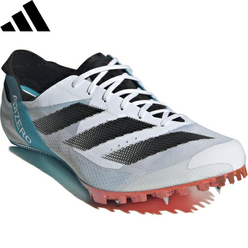 ★セールsale 25～31％OFF★ アディダス adidas メンズ 陸上 スパイク アディゼロ フィネス ADIZERO FINESSE ホワイト/ブラック/シアン NJN48 IE2770