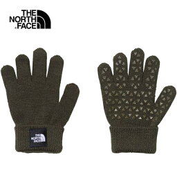 ザ・ノース・フェイス ノースフェイス キッズ 手袋 ニットグローブ Kids’ Knit Glove ニュートープ NNJ62200 NT 五本指 滑り止め付 暖かい 秋冬 防寒 通学 アウトドア 自転車すべり止め スポーツ ブランド サッカー 野球 男の子 クリスマス プレゼント 小学生 子供