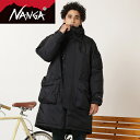 ナンガ NANGA メンズ ジャケット オーロラダウンフィールドハーフコート AURORA DOWN FIELD HALF COAT ブラック BLK