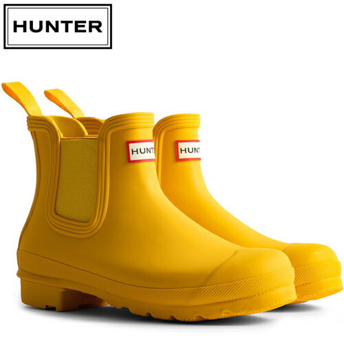 ハンター HUNTER レディース レインシューズ オリジナル チェルシー ブーツ ORIGINAL CHELSEA BOOT イエロー WFS2078RMA RYL