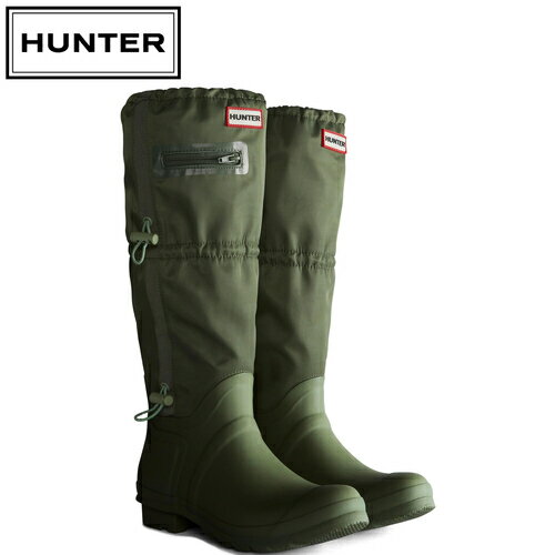 ハンター HUNTER レディース レインシューズ トラベル トール レイン ブーツ ORIGINAL TALL TRAVEL BOOT ライキングリーン/グリーン WFT1000RPB LEG