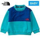 ザ・ノース・フェイス ノースフェイス ベビー トレーナー デナリスウェットクルー B Denali Sweat Crew アプレブルー NTB62333 AB 子供服 ベビー服 秋 長袖 スウェット 子供 トップス