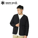 スノーピーク snowpeak メンズ フレキシブル インシュレイテッド カーディガン Flexible Insulated Cardigan ブラック SW-23AU001 BK