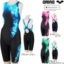 ☆スクイズボトルプレゼント☆ アリーナ arena レディース 競泳水着 レーシングワンピーススパッツ オープンバック ハーフレッグ FAR-3575WS