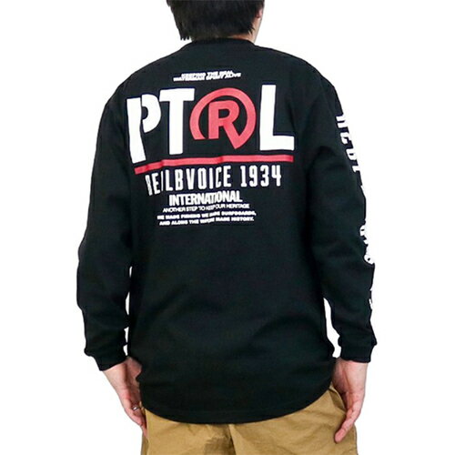 リアルビーボイス RealBvoice メンズ レディース 長袖Tシャツ ヘヴィ ウェイト パトロール ロング Tシャツ HEAVY WEIGHT PATROL LONG T-SHIRT ブラック 10401-11638 bk