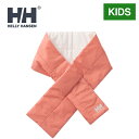 ヘリーハンセン HELLY HANSEN キッズ リバーシブルインサレーションマフラー K Reversible Insulation Muffler サンセットコーラル×アイボリー HAJ92356 SI