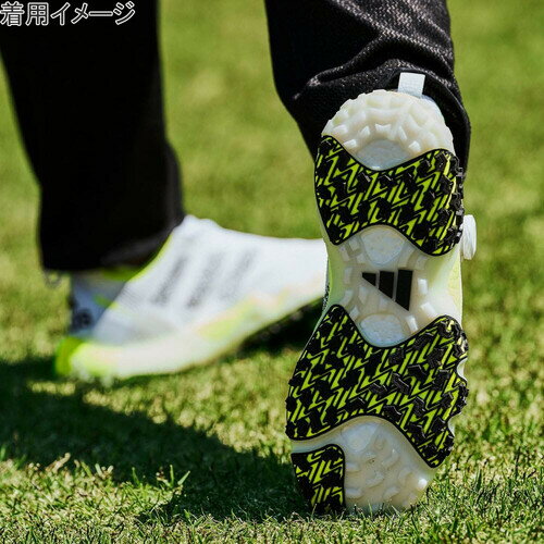 アディダスゴルフ adidas Golf メンズ ゴルフシューズ コードカオス22 ボア ホワイト/ブラック/レモン LVL63 IF1042