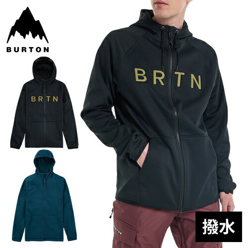 バートン BURTON パーカー メンズ クラウン ウェザープルーフ フルジップ フリース トゥルーブラック 220231 05002