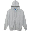 チャンピオン Champion メンズ トレーニングウェア パーカー ジップフーデッドスウェットシャツ オックスフォードグレー C3-YS150 070(4)