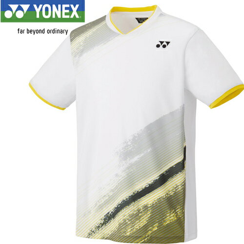 ヨネックス YONEX メンズ レディース ゲームシャツ フィットスタイル ホワイト 10541 011 ヨネックス YONEX メンズ レディース ゲームシャツ フィットスタイル ホワイト 10541 011